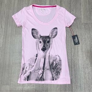 Rockstars & angels pink Bambi shirt